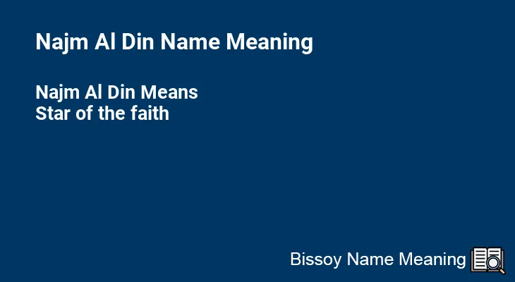 Najm Al Din Name Meaning